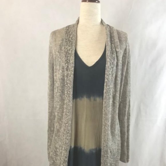 NWT Cynthia Rowley Long Sleeve Lightweight Open-Stitched Cardigan Size L - Picture 12 of 13